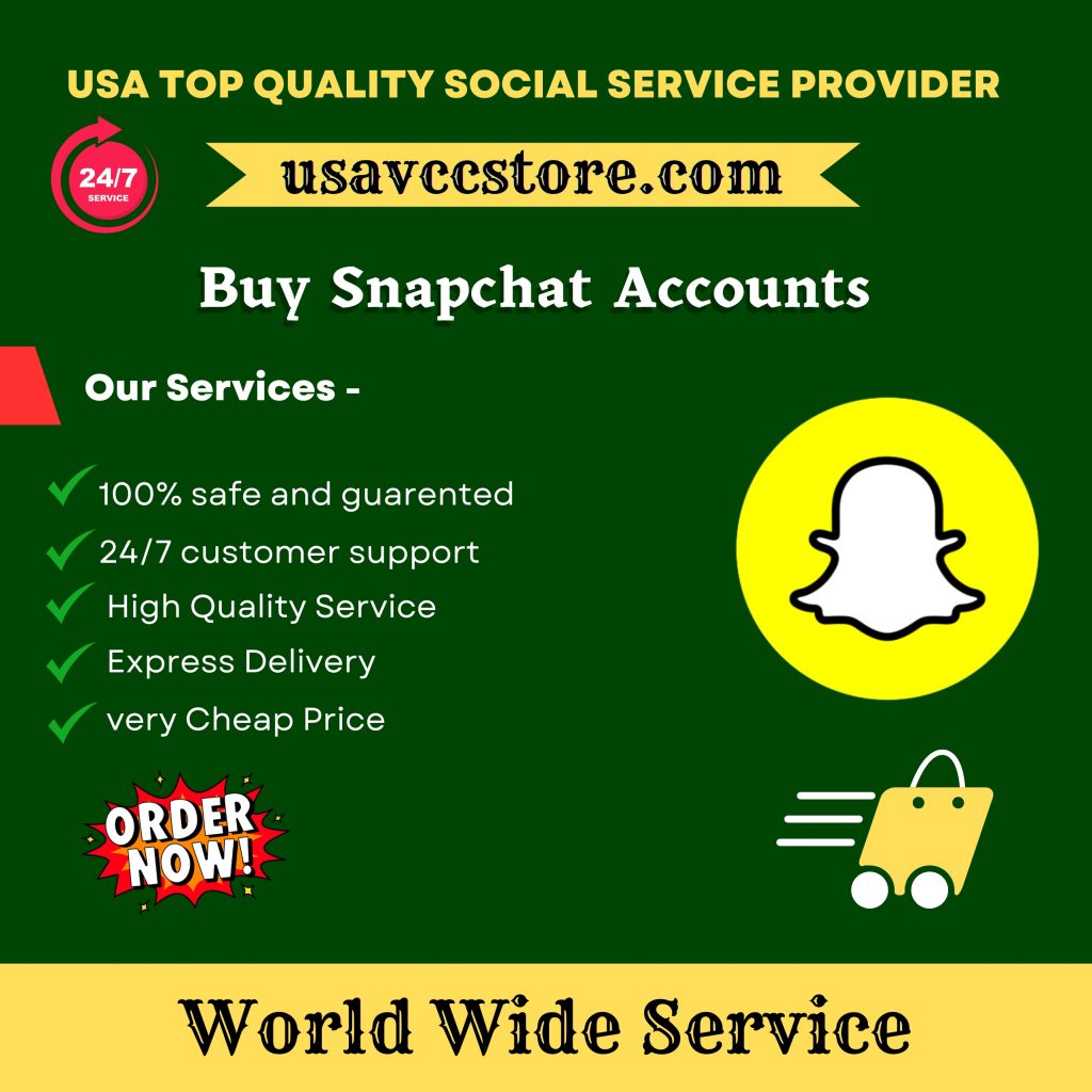 Buy Snapchat Accounts – 100% Real (Aged & PVA)Buy NOW👉: 